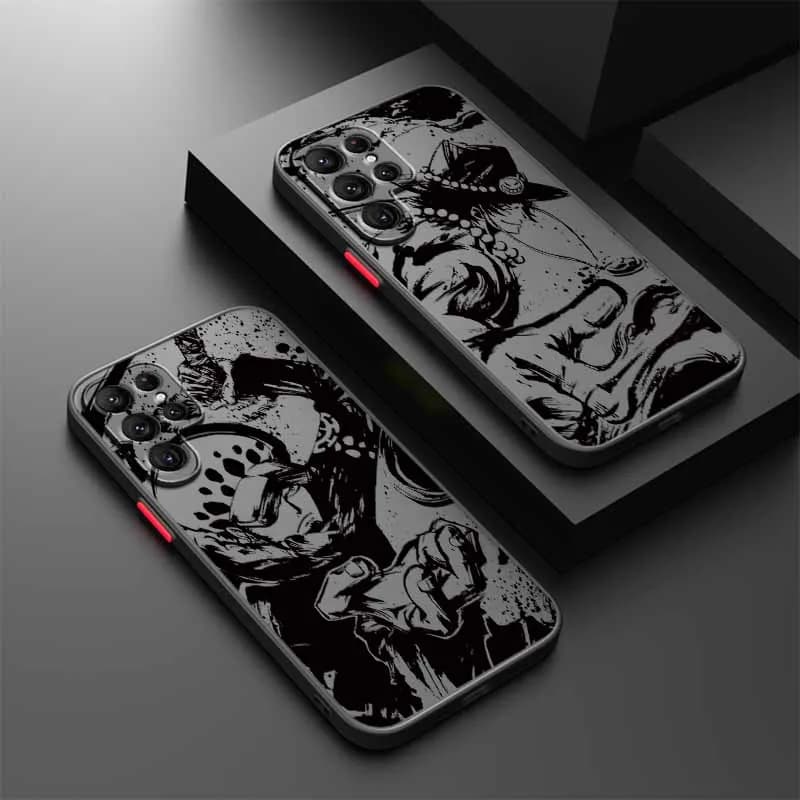 Cover Anime One Piece Carina per Samsung S25 S24 S23 S22 S21 S20 S10 FE Ultra Plus Lite, Custodia per Telefono Smerigliata Traslucida