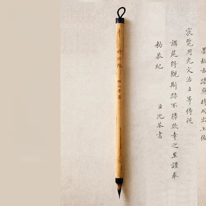 Professional Small Regular Script Chinese Calligraphy Brush Set Rabbit Hair Small Size for Beginners Practice Tracing Copying