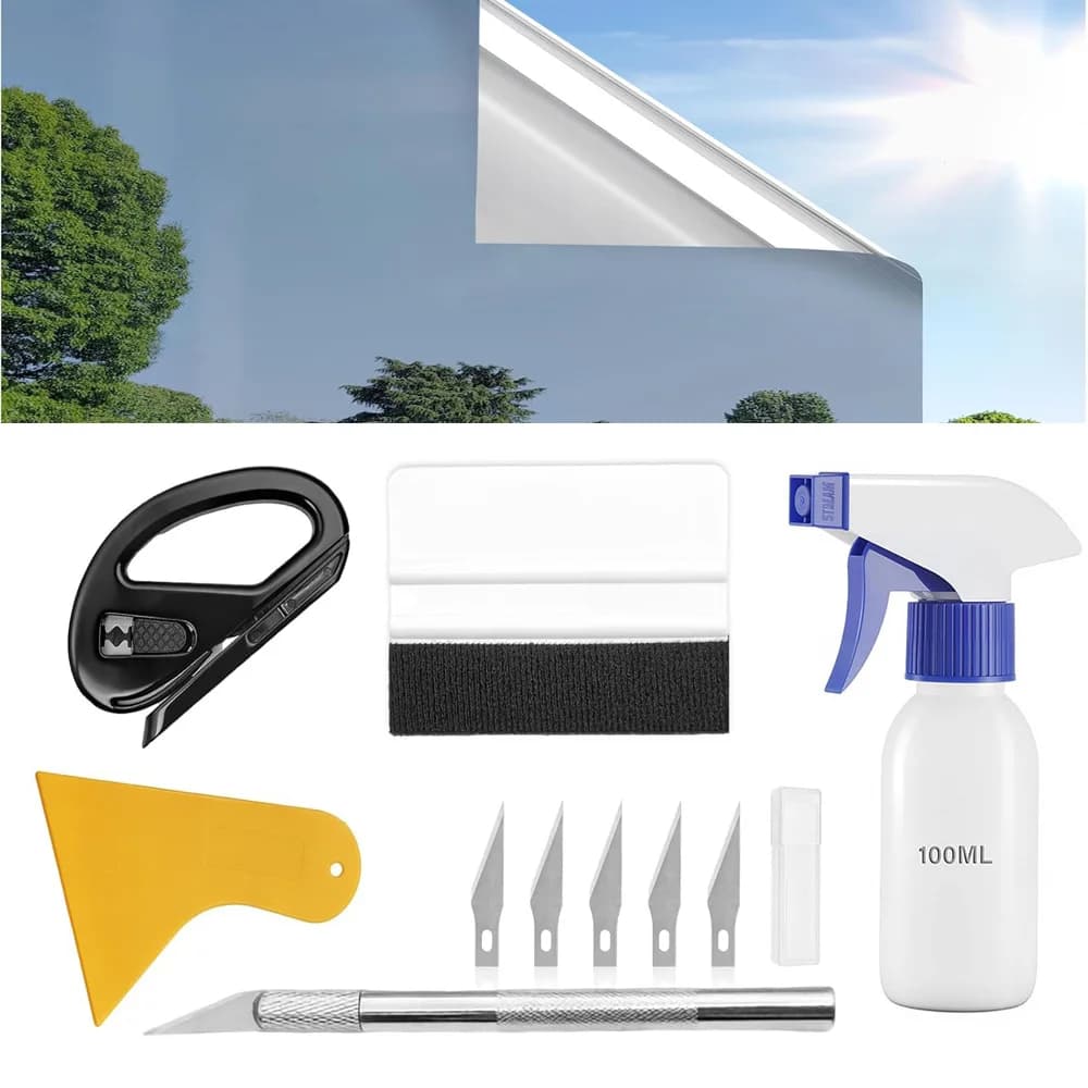 Window Tint Sun Blocking Film Tools RV Window Privacy Film Installation Tools Vehicle Vinyl Wrap Application Kit RV Accessories