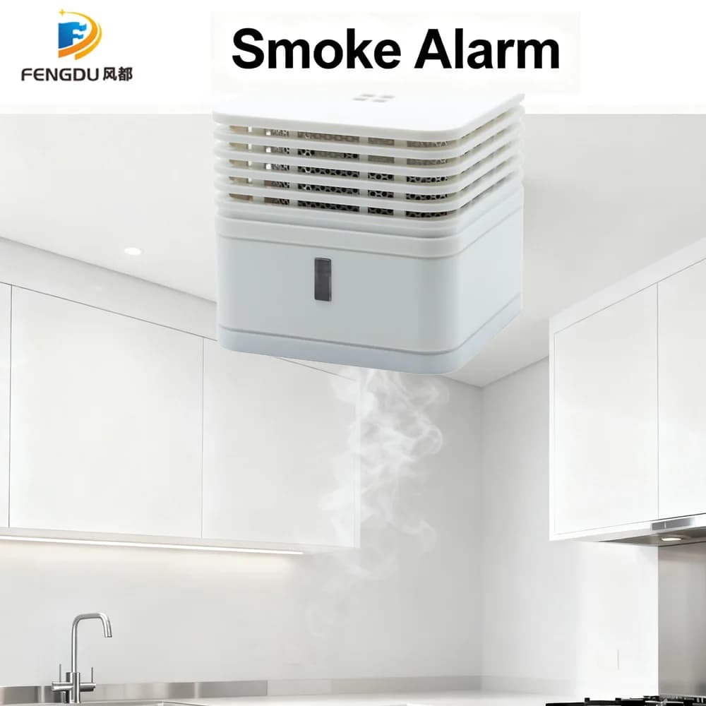 Sensore rilevatore di fumo Segnale di allarme 85DB Rilevatore di fumo sicuro per la casa Rilevatore di fumo e incendio