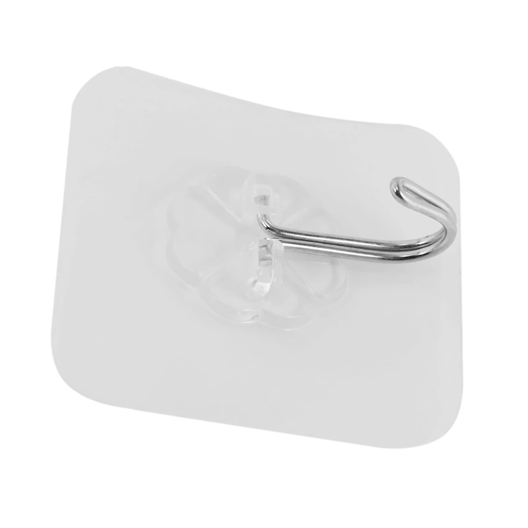 ABLQ Gancio per ganci da parete con ventosa trasparente forte per cucina, bagno, casa (2)