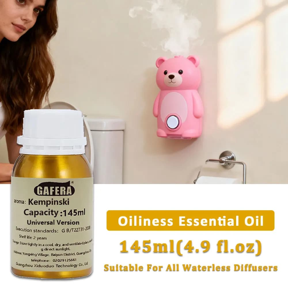 GAFERA 145ml (4.9 oz) Oli Essenziali Kempinski, per Diffusore di Aromi, Olio Profumato per Ambienti, Deodorante per Casa, Olio Profumato