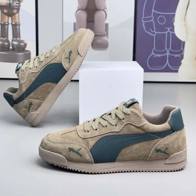 Sneakers da Uomo di Grandi Dimensioni, Scarpe Sportive Traspiranti di Lusso per l'Autunno, Comode e Antiscivolo, Stile Vintage per Uso Casual e Outdoor