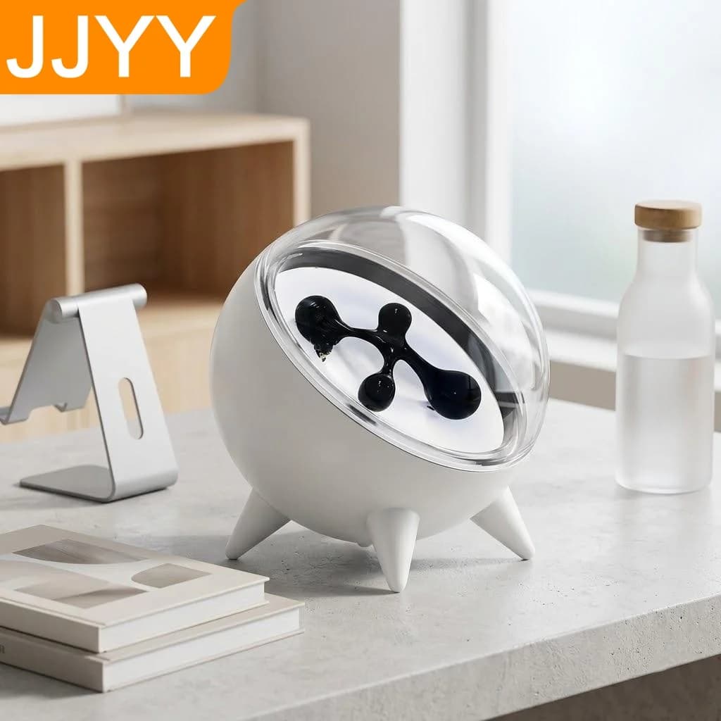 Lampada Musicale a Fluido Magnetico LED, Visualizzazione del Ritmo, Decorazione da Scrivania, Compagno di Lettura, Luce Notturna per Arredamento Casa