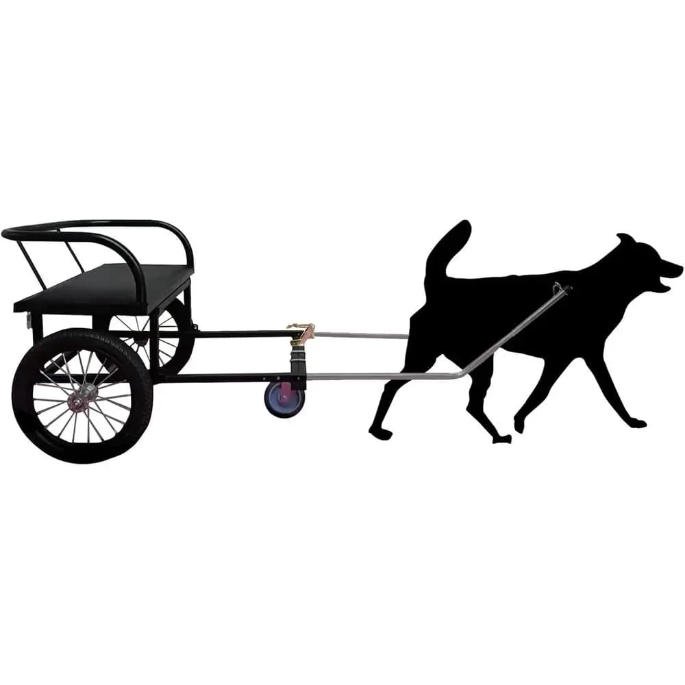 Carrelli trainati da cani con imbracatura, passeggini trainati da cani che possono trasportare persone, passeggino trainato da cani o carrello trainato da cani leggero e staccabile da 22-132 libbre