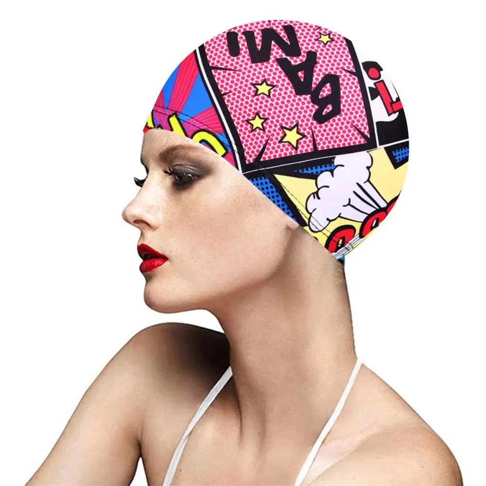Women's Breathable Elastic Swim Hat for Men Swimwear Fast Drying Sports Turban