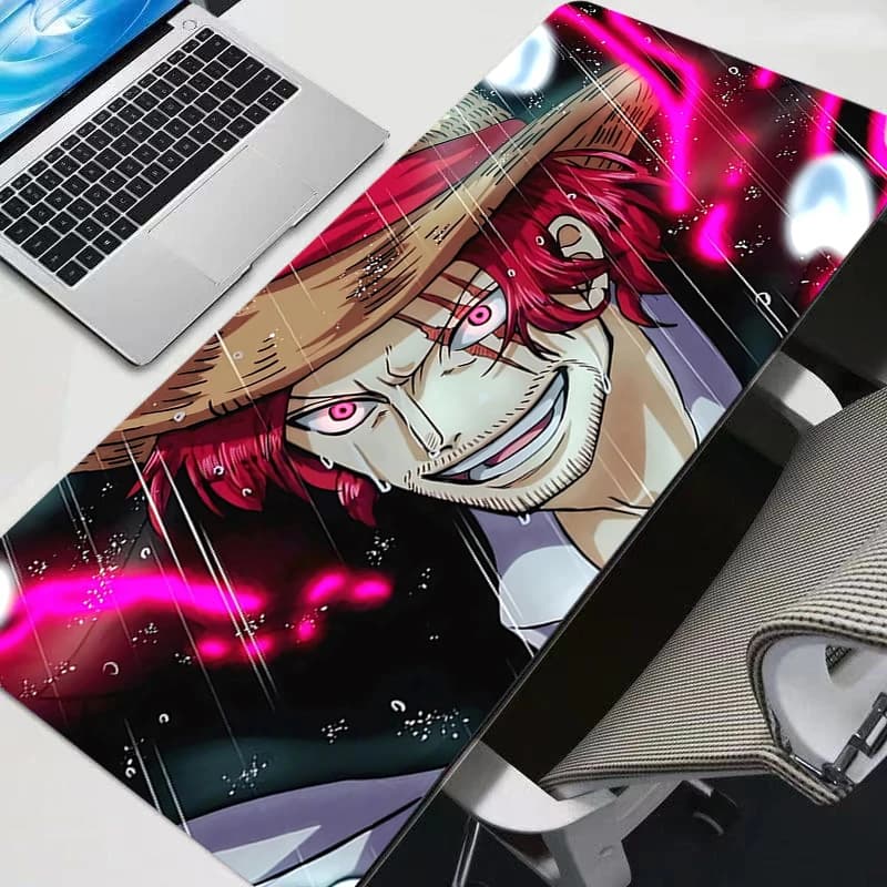 Tappetino per mouse da gaming One Piece, grande tappetino per computer, tappetino da scrivania per PC, tappeto anime, accessori per tastiera da gamer, tappetino da tavolo resistente
