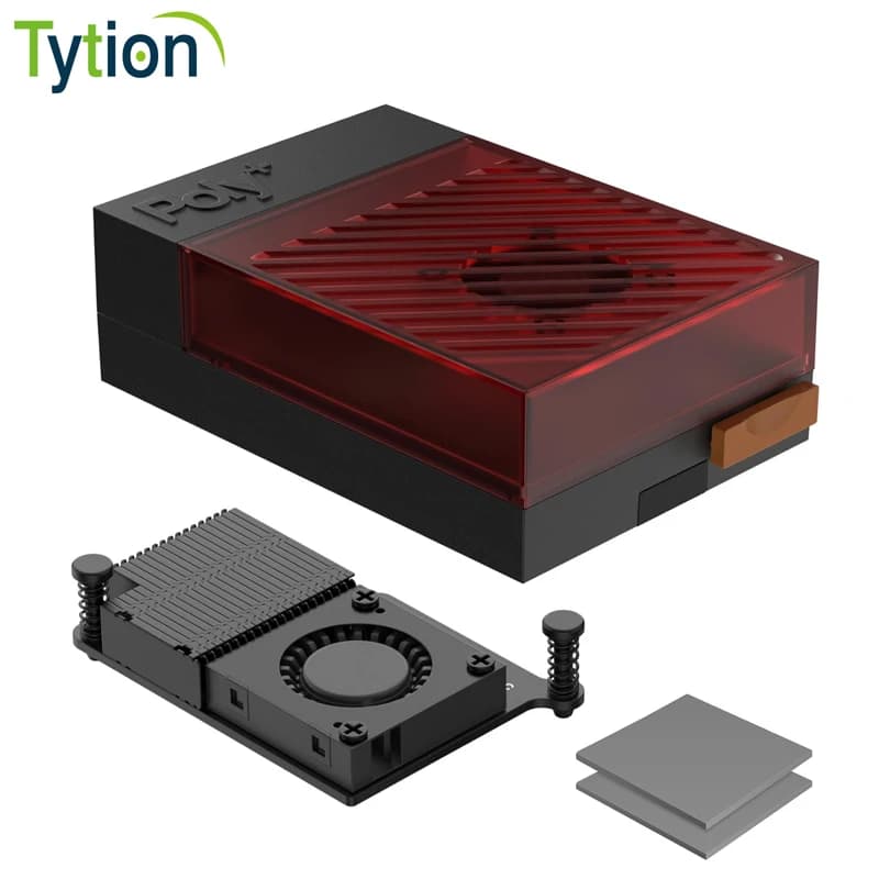 Custodia in ABS Argon Poly+ 5 con controllo della velocità della ventola PWM per Raspberry Pi 5