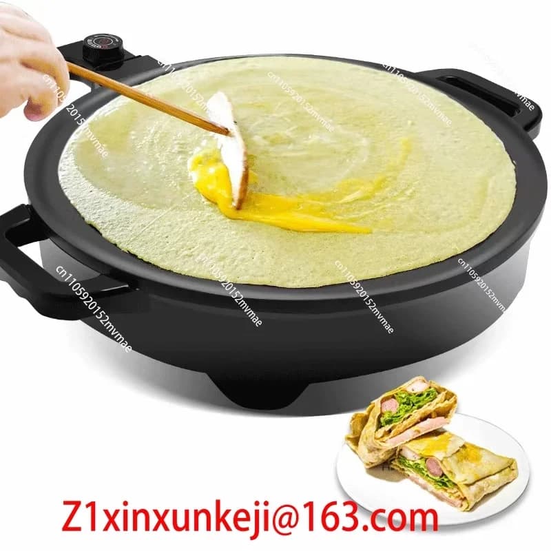 Commercial Electric Frying Pan Non-stick Pan Electric Baking Pan Household Pancake Machine Round