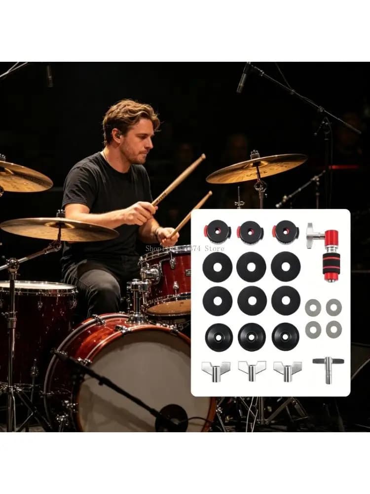 Professional Drum Pedal Stabilizer Set Includes Felt Pad And Bass Drum Clutch