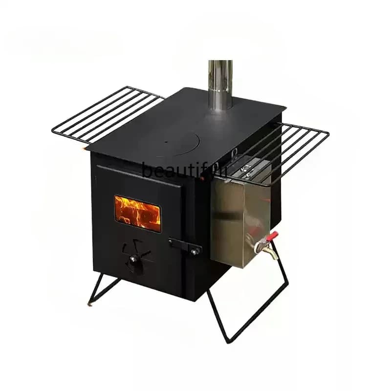 xx1Tenda da esterno campeggio stufa a legna portatile stufa a legna da campeggio stufa da barbecue multifunzionale da campeggio pieghevole