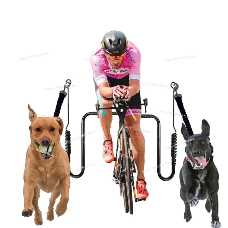 Guinzaglio per cani da bicicletta, guinzaglio per cani da ciclismo per mountain bike, guinzaglio per cani da bici per sport all'aperto