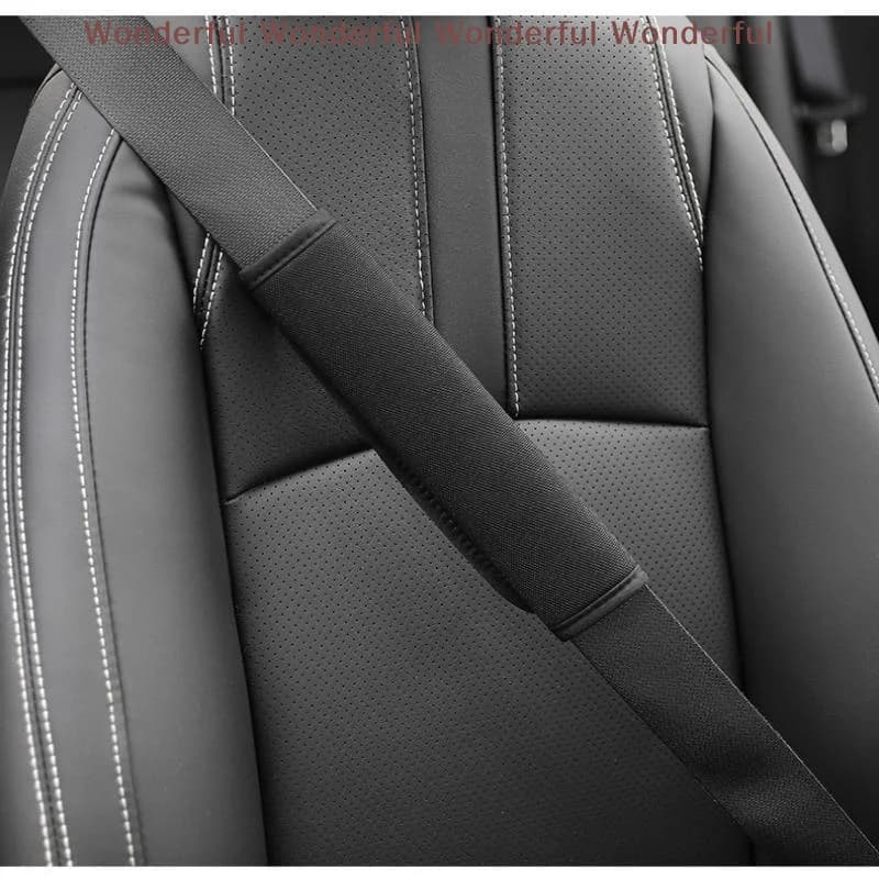 1/2pcs Seat Belt Covers with Soft Padding for a Comfortable Car Experience