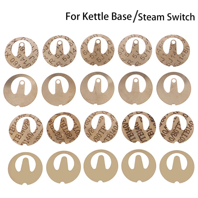 🛒10PCS Steam Kettle Thermostat Switch Metal Sheet Replacement Protection Shrapnel Electric Kettle Steam Switch Coupler Shrapnel