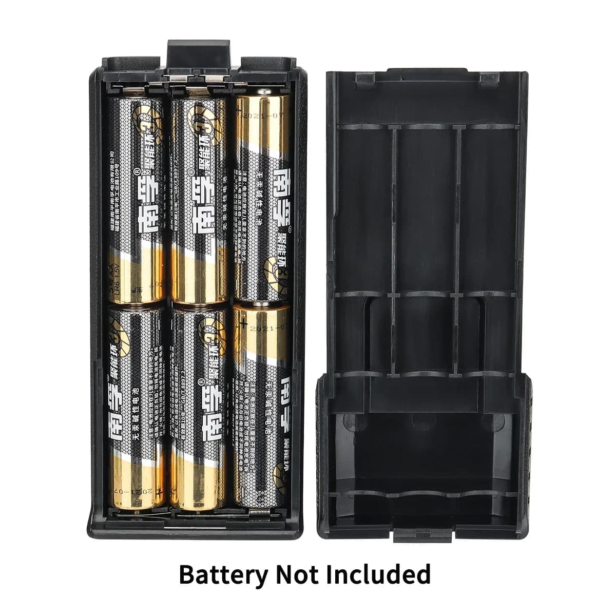 Baofeng UV-5R Custodia per batteria 6xAA Shell Nero per Baofeng UV-5R UV-5RE 3800mah Serie Walkie Talkie Radio bidirezionale UV5R