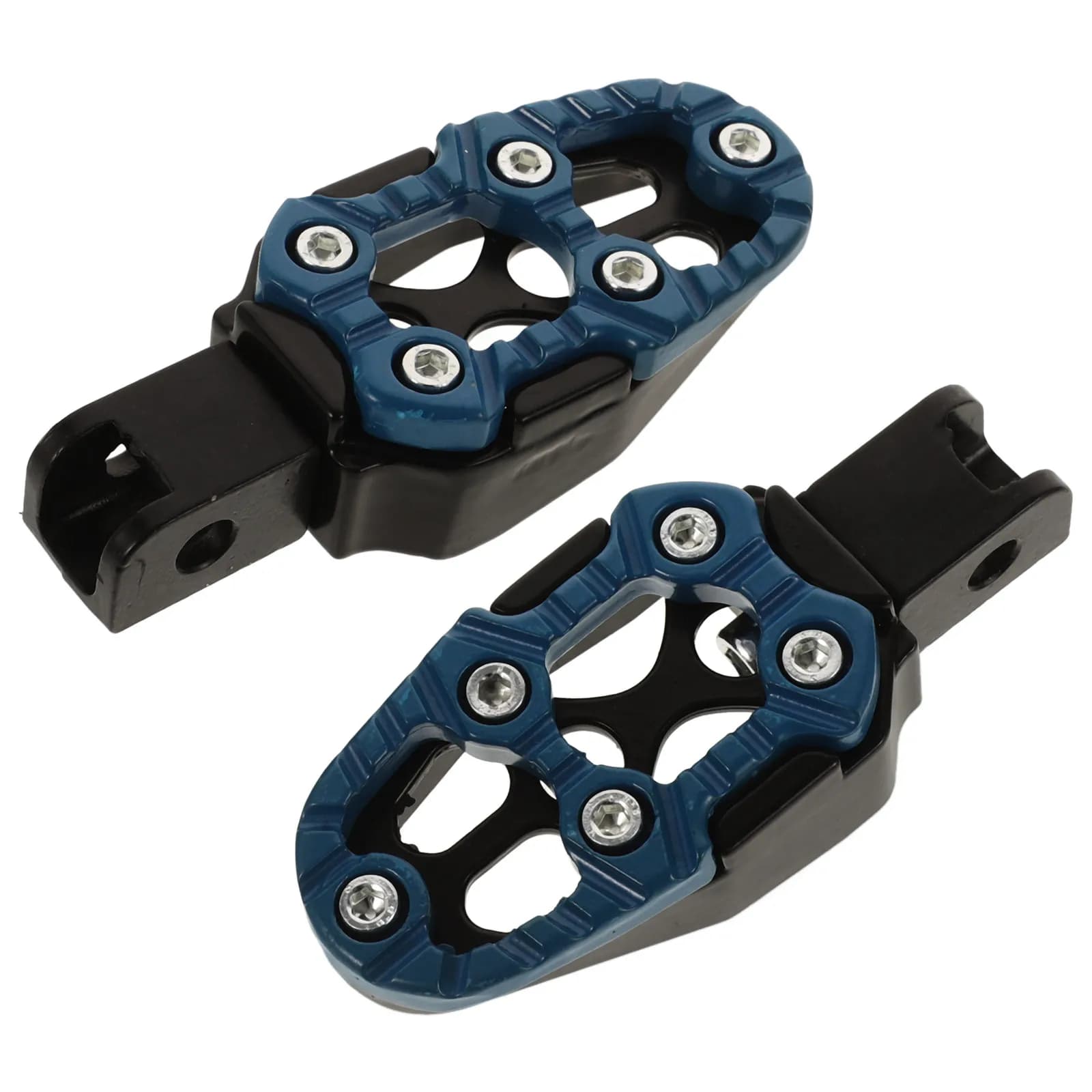 2 Pezzi Pedane Moto in Lega di Alluminio Universali Antiscivolo Resistenti per Moto da Fuoristrada, Dirt Bike, Mini Pit Bike