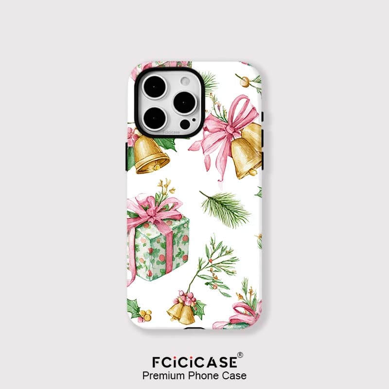 Custodia per telefono Fcicicase per iPhone 17 Air 16 15 Pro Max 14 Plus 13 12 11 Modello natalizio per Magsafe Cover magnetica opaca in TPU