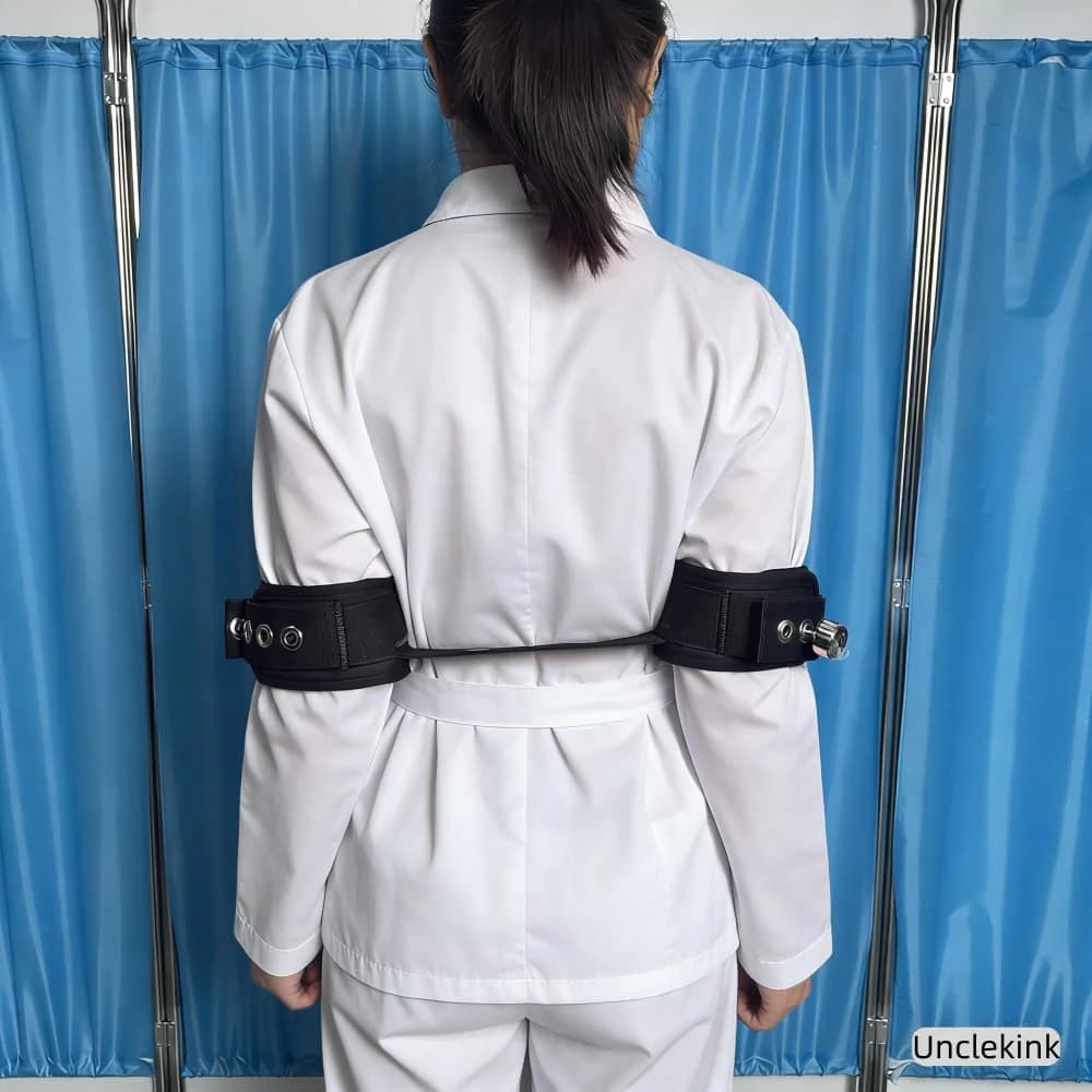 Fermacaviglie/fermaruote magnetiche in cotone morbido per uso medico, manette di sicurezza per assistenza psichiatrica, cinghie di sicurezza in cotone per pazienti
