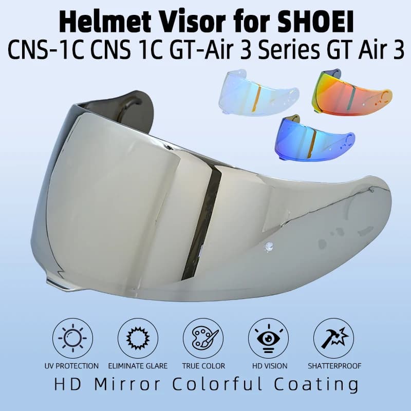 Visiera per casco per SHOEI CNS-1C CNS 1C GT-Air 3 Serie GT Air 3 Casco moto Scudo Lente Mirino in vetro Specchio Accessori