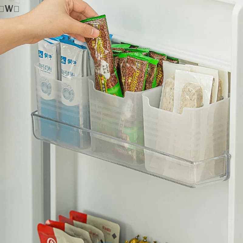 maveraWzis1/2 pezzi Scatole portaoggetti per frigorifero Scatole per alimenti freschi Organizzatore per frutta e verdura Scatole contenitori per spezie Scatole da cucina per la casa
