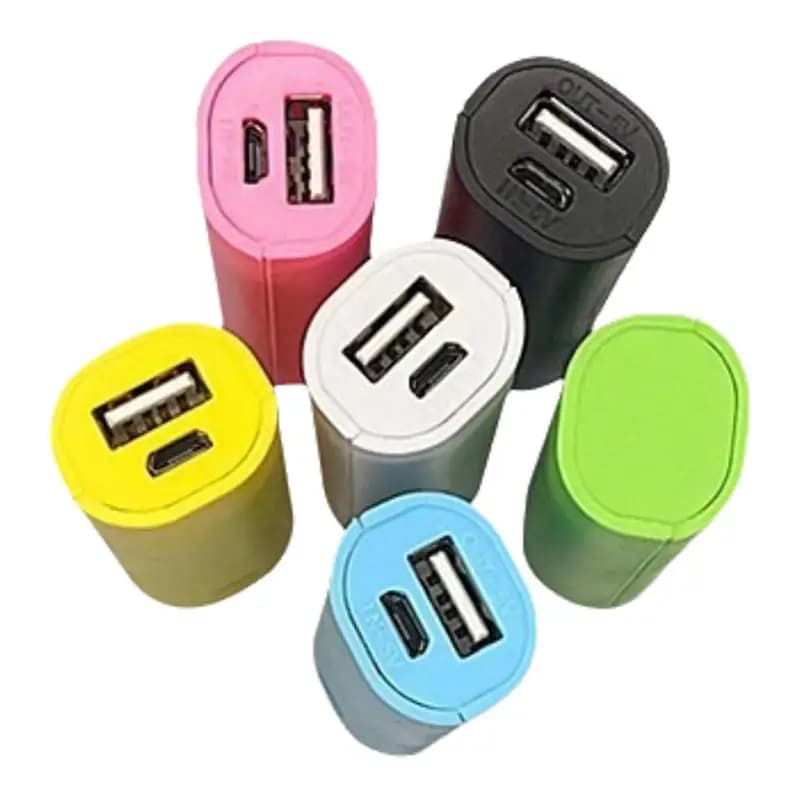 Mini lightweight and portable charging case for power bank 18650, 1 section, for battery 18650, for mobile phones and MP3.