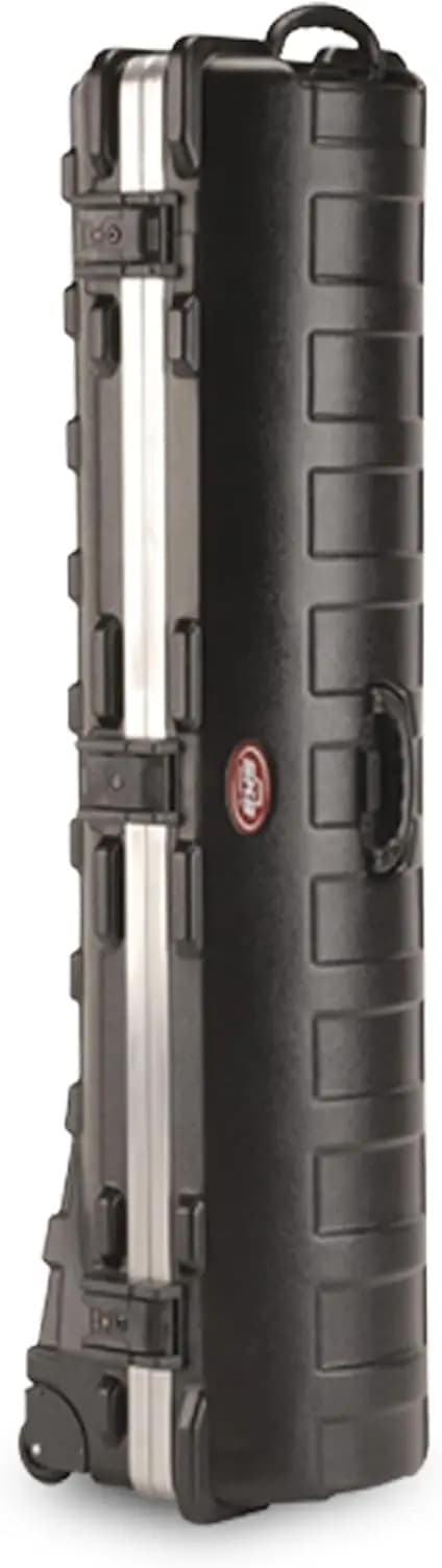Impact-Resistant Hard Shell Plastic Golf Travel Case for Cart Bags, Heavy-Duty Rolling Carrier with 2 Wheels for Airline Transport of Clubs and Drivers, TSA Locking Latches
