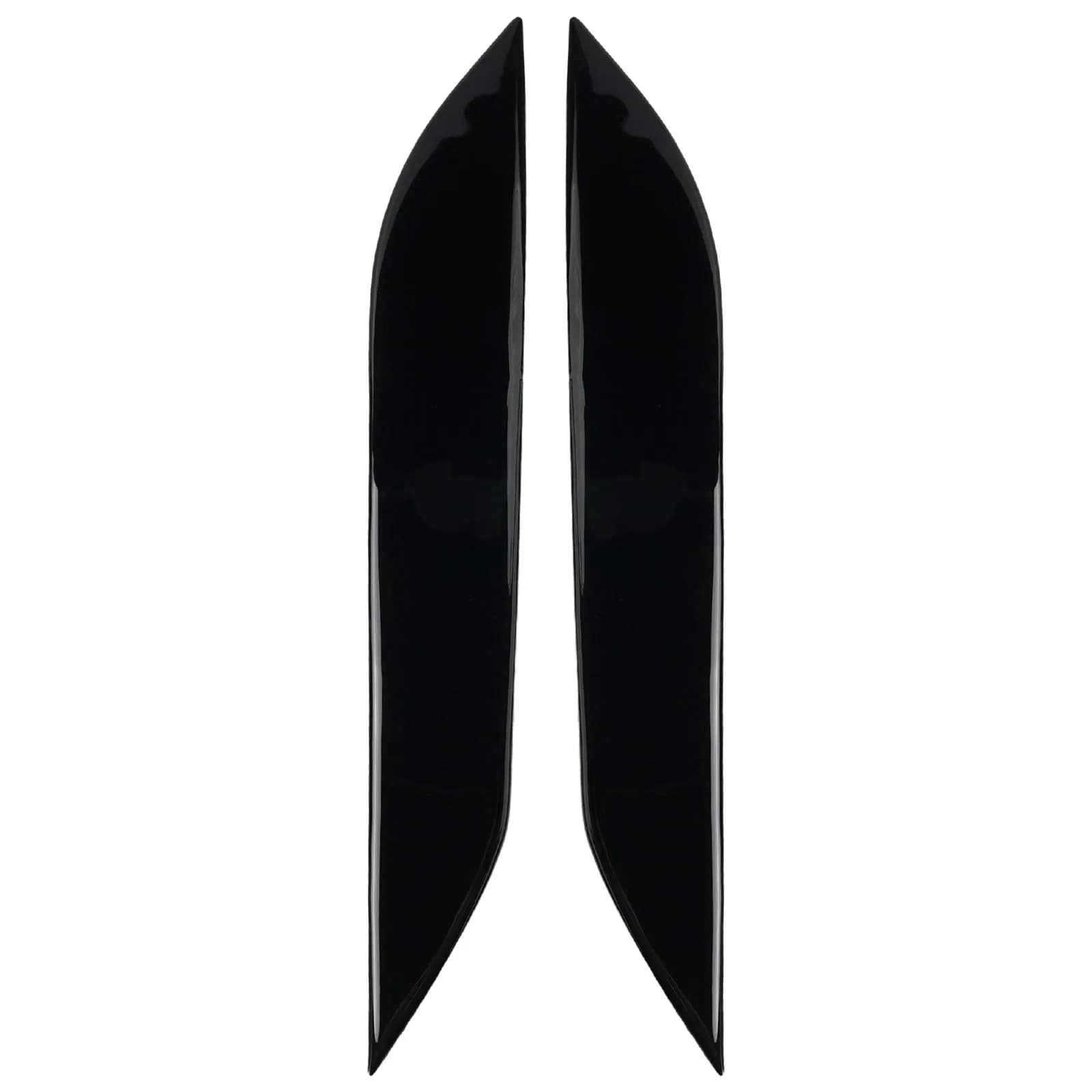 Car Front Headlight Eyebrow Trim Sticker Pack of 2 for Nissan 350Z Z33 2006 2007 2008 2009 ABS Plastic Lighting Trim