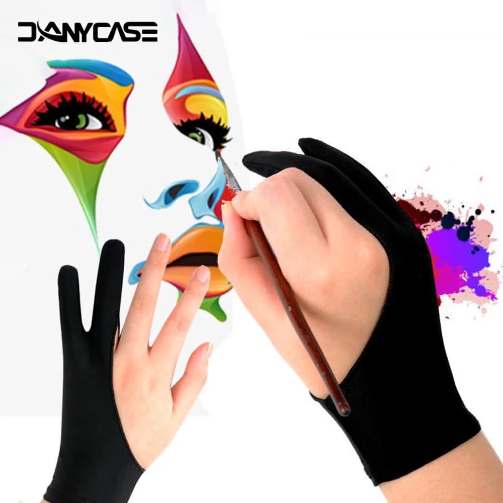 Guanto da disegno per tablet per iPad Xiaomi Samsung Lenovo Palm Rejection Artista Guanto Touchscreen Stylus Pen Accessori