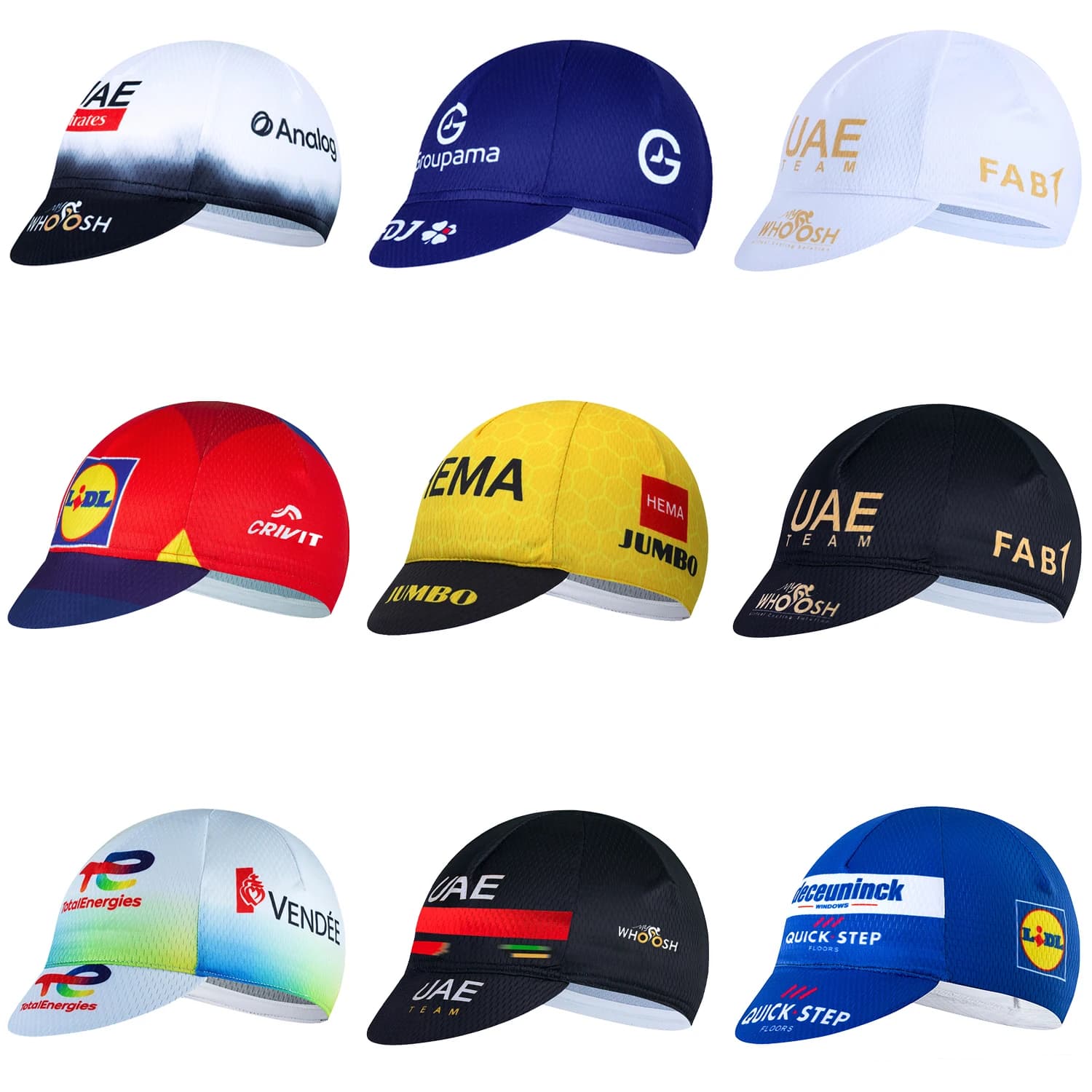 UAE White Cycling Hat 2025 Men's Classic Summer Cycling Hats Quick Dry BIG M Bike Mountain MTB Running Bicycle Hat Under Helmet