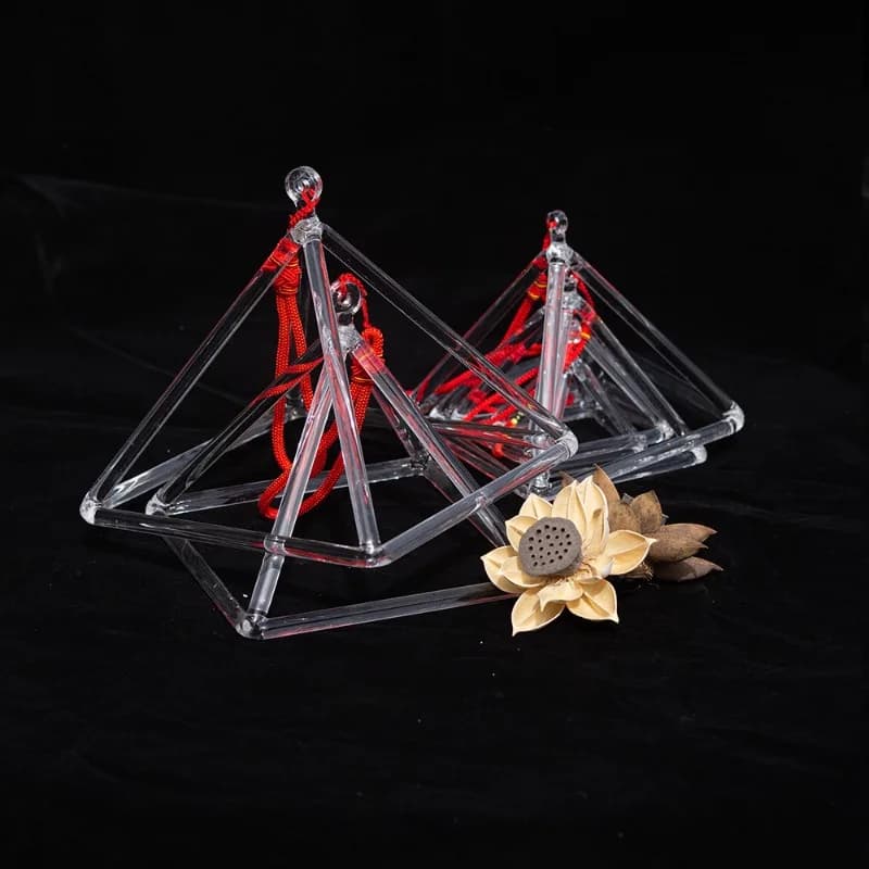 Transparent Crystal Singing Pyramid Sound Healing Instrument Large Crystal Bowl Music Therapy Sontherapy Meditation Accessories
