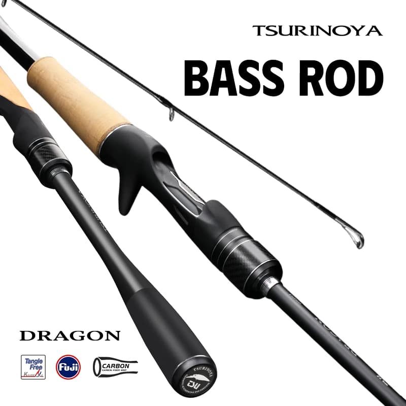 TSURINOYA Versatile Fishing Rod DRAGON 1.98m 2.08m L ML M L-M FUJI Guide Spinning Casting Rod For Bass Pike