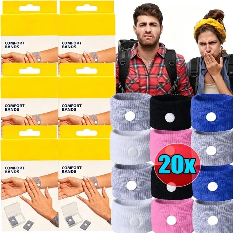 10pairs Sports Safety Wristbands Wrist Support Carsickness Seasick Anti Motion Sickness Wrist Bands Anti Nausea Wristbands