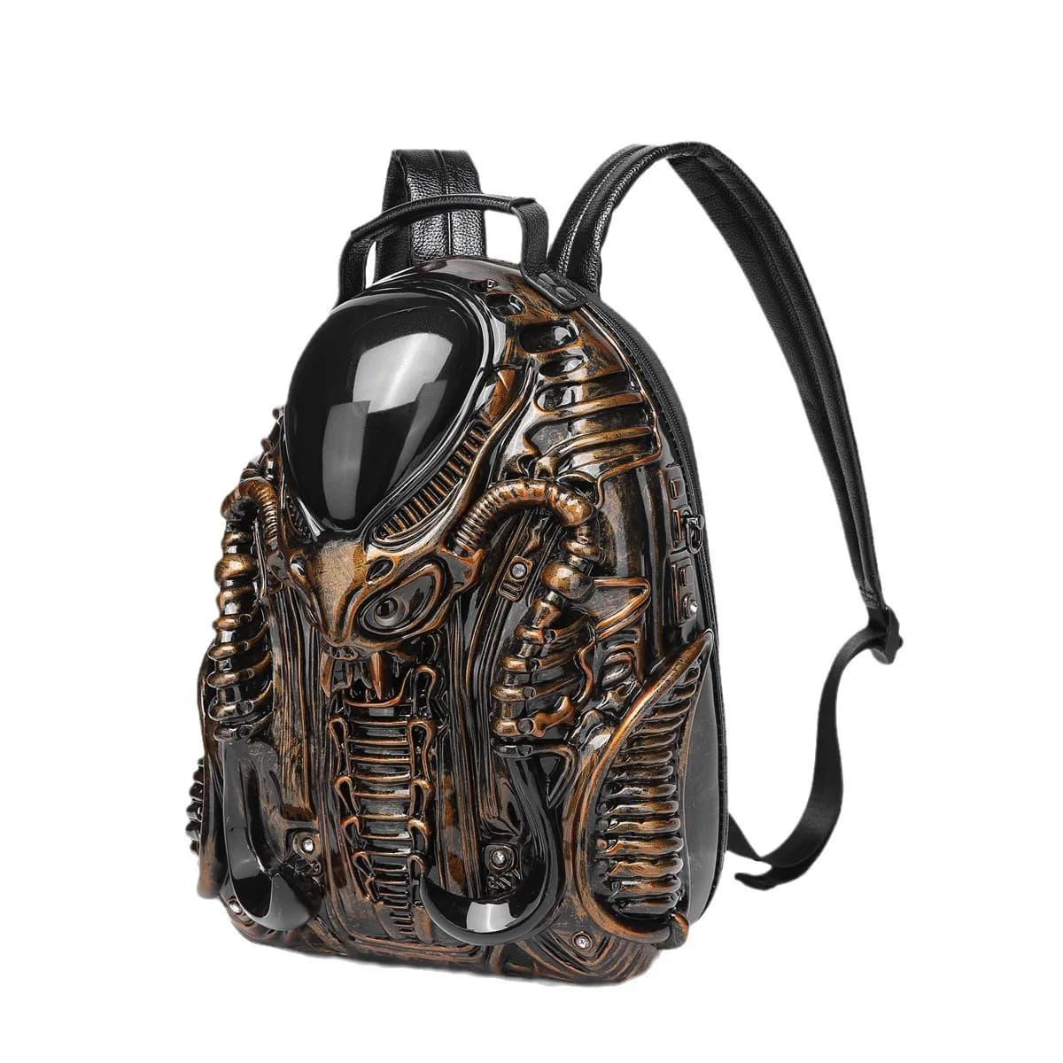 Zaino in acrilico stile punk da strada Predator per uomo adulto e donna Zaino per ragazzi Borse da viaggio zaino anime