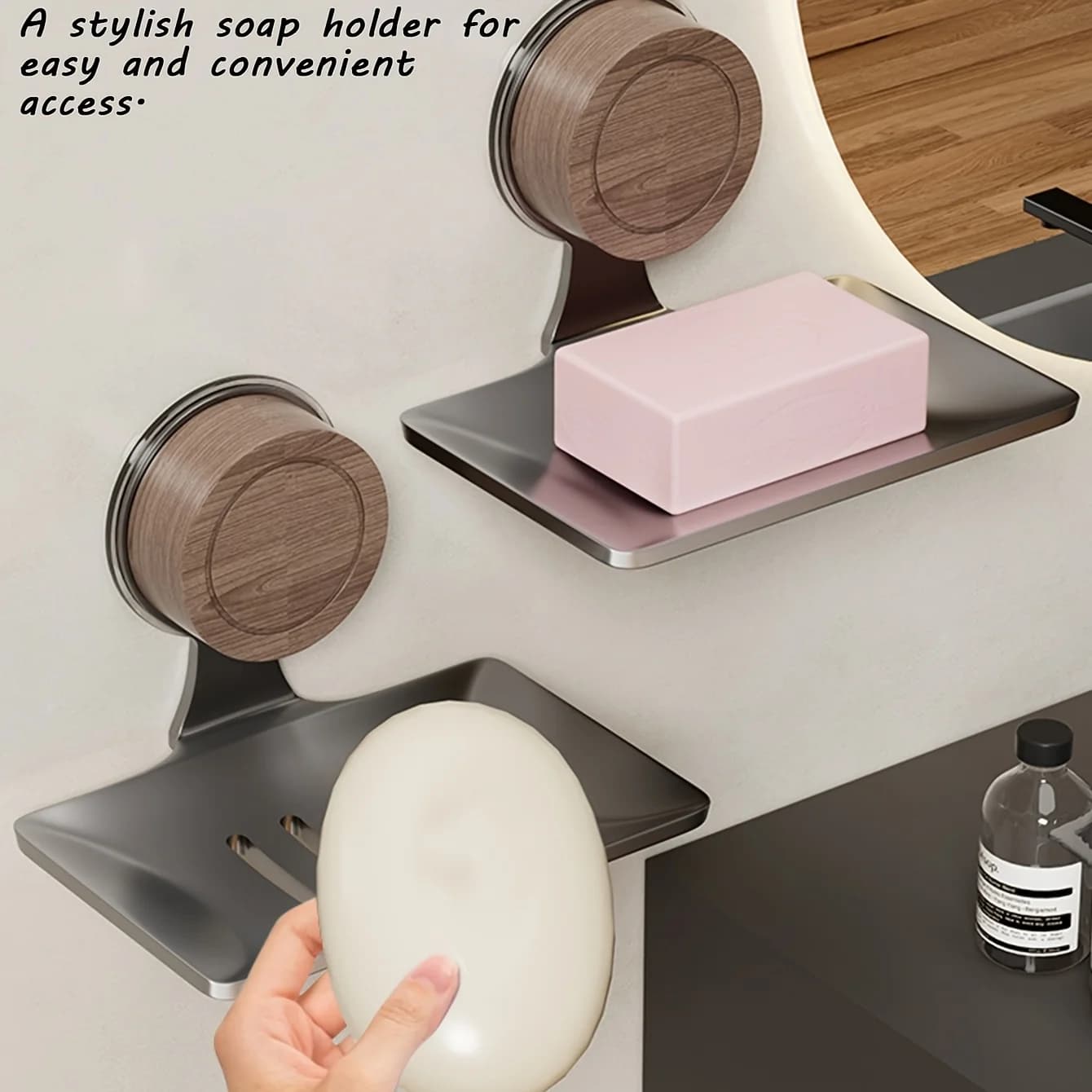 Storage rack with non porous suction cup, soap holder, toilet drain box, bathroom wall mounted soap holder, household soap box