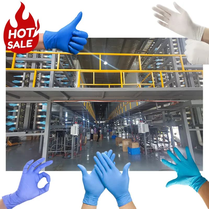 Macchina ad alta efficienza per la produzione di guanti in lattice, linea completa di attrezzature per la produzione in camera bianca