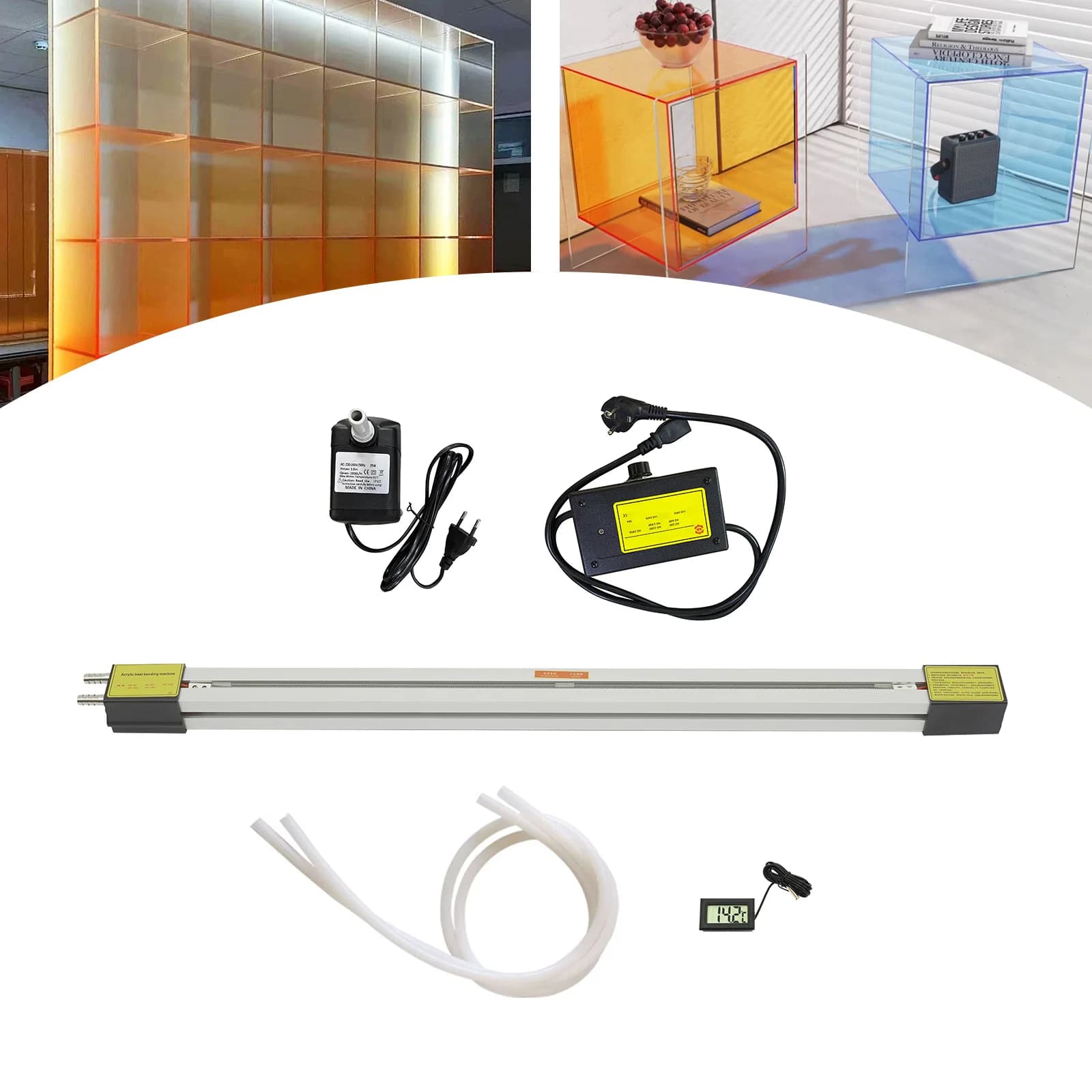 Hot Heating Folder with PVC Acrylic Plastic Folder Heater with Water Thermometer 24 "Polyci 600mm 110v/220v