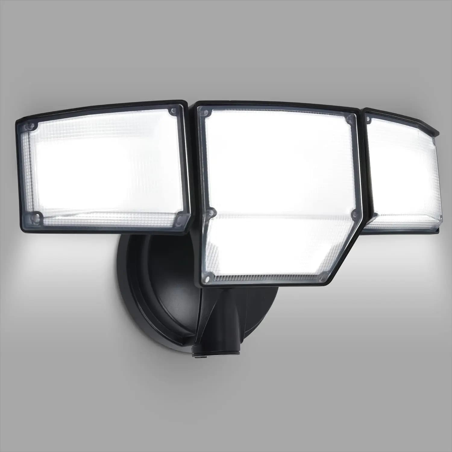 Faro LED da Esterno 80W 9000LM con 4 Teste Regolabili, Impermeabile IP65 per Garage e Giardino