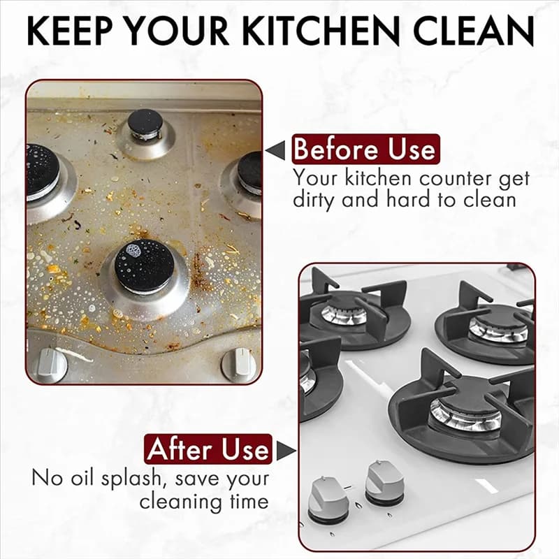 【NEW】Grease High Heat Resistant Oil Splash Cover Splash Cover Guard Set Cooking Frying Pan Cast Iron Skillet Pot