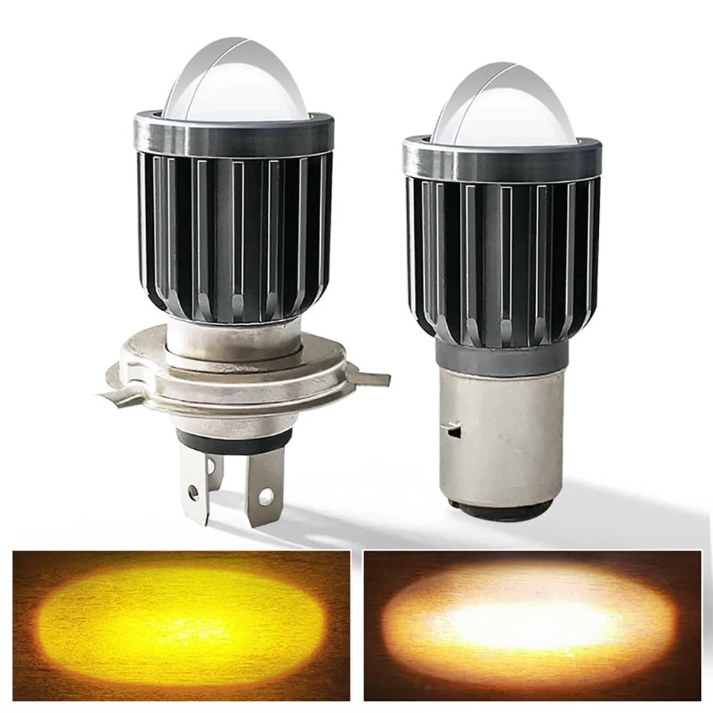 H4 BA20D Fari Moto 12V CSP Luci A Led Per Moto Fascio Alto/Basso Tre Artigli Ha Condotto Il Riflettore Super Luminoso fendinebbia