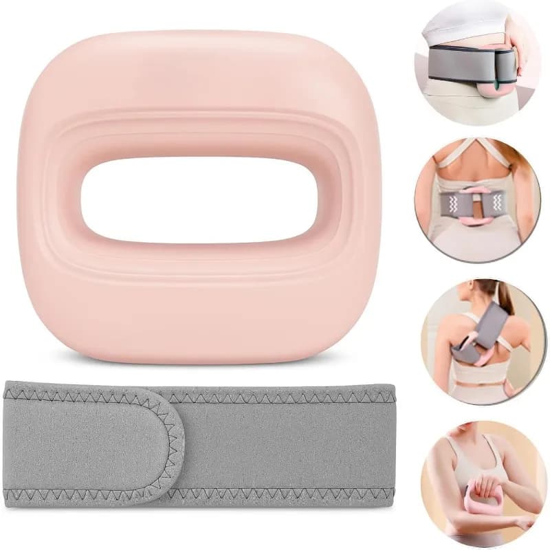 Customizable Hands-Free Mini Massage Gun: 5-Speed Quiet Percussion, 2-in-1 Handheld/Standalone