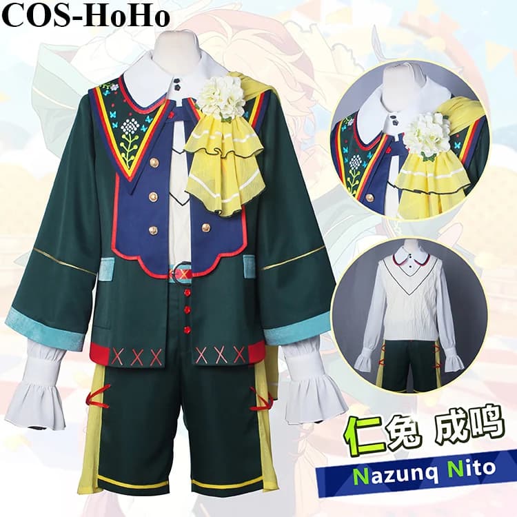 COS-HoHo Anime Ensemble Stars 2 Nito Nazuna Gioco Vestito Splendido Uniforme Costume Cosplay Halloween Party Outfit Per Donne/Uomini