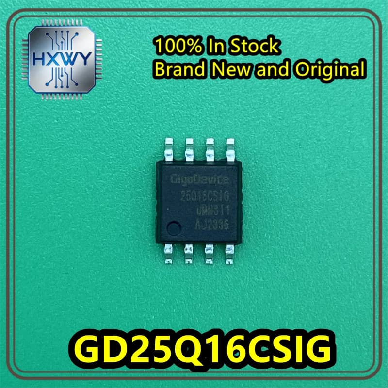 (10/50 pieces) Original Surface Mount GD25Q16CSIG 25Q16CSIG SOP-8 16Mbit SPI FLASH memory chip, brand new, original, in stock, e