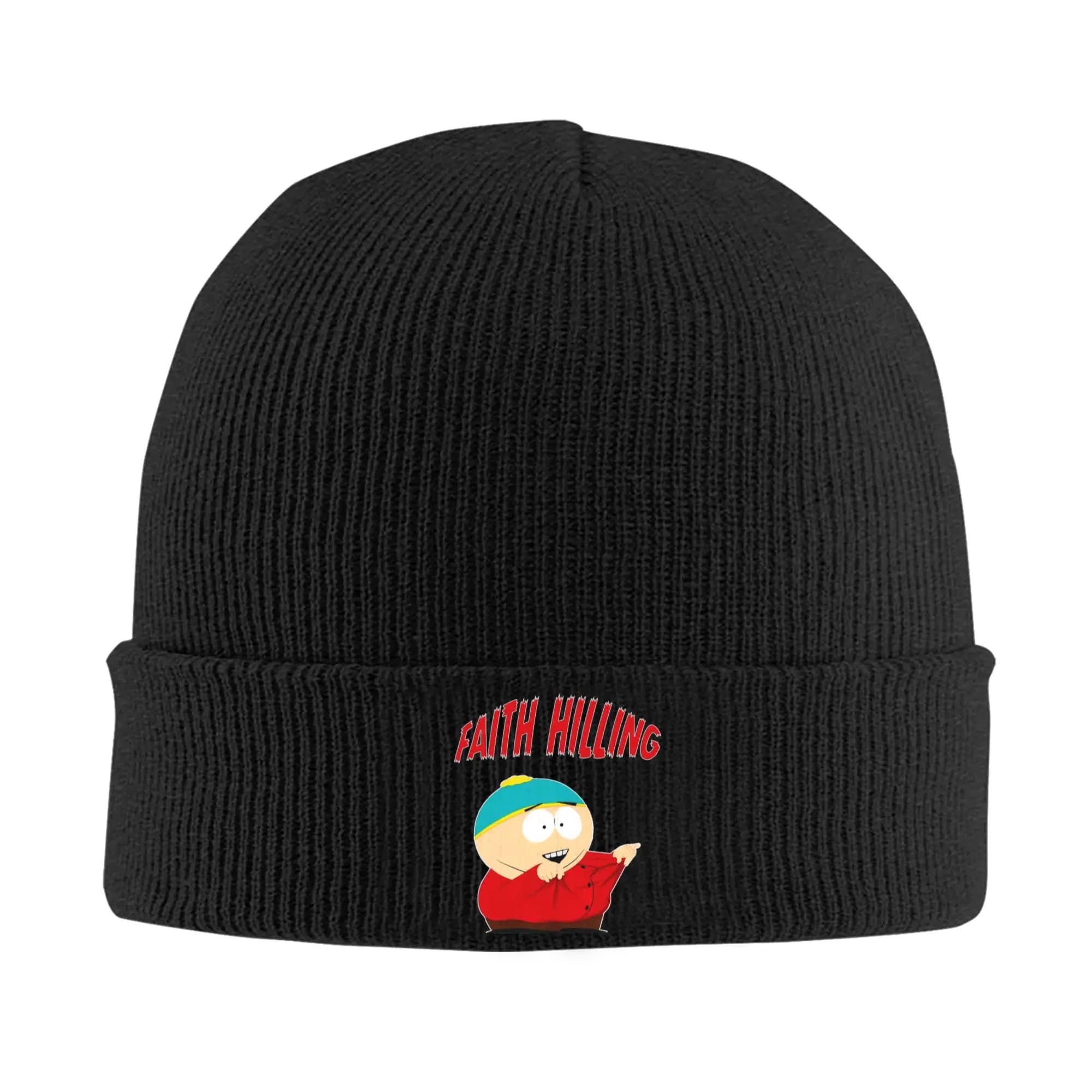 Faith Hilling Eric Cartman South-Parks Cappelli lavorati a maglia da donna e da uomo, berretti autunnali e invernali, cappello caldo in acrilico
