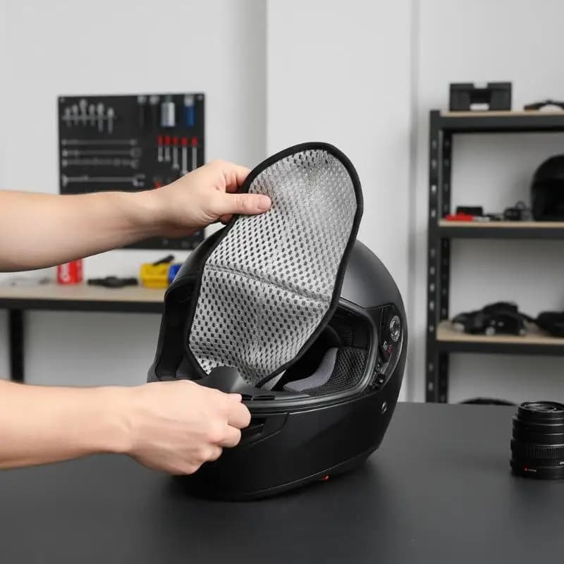 Imbottitura per Casco da Bici 3D a Nido d'Ape in Polimero, Cuscinetto Elastico Isolante Premium per Uomini e Donne Ciclisti
