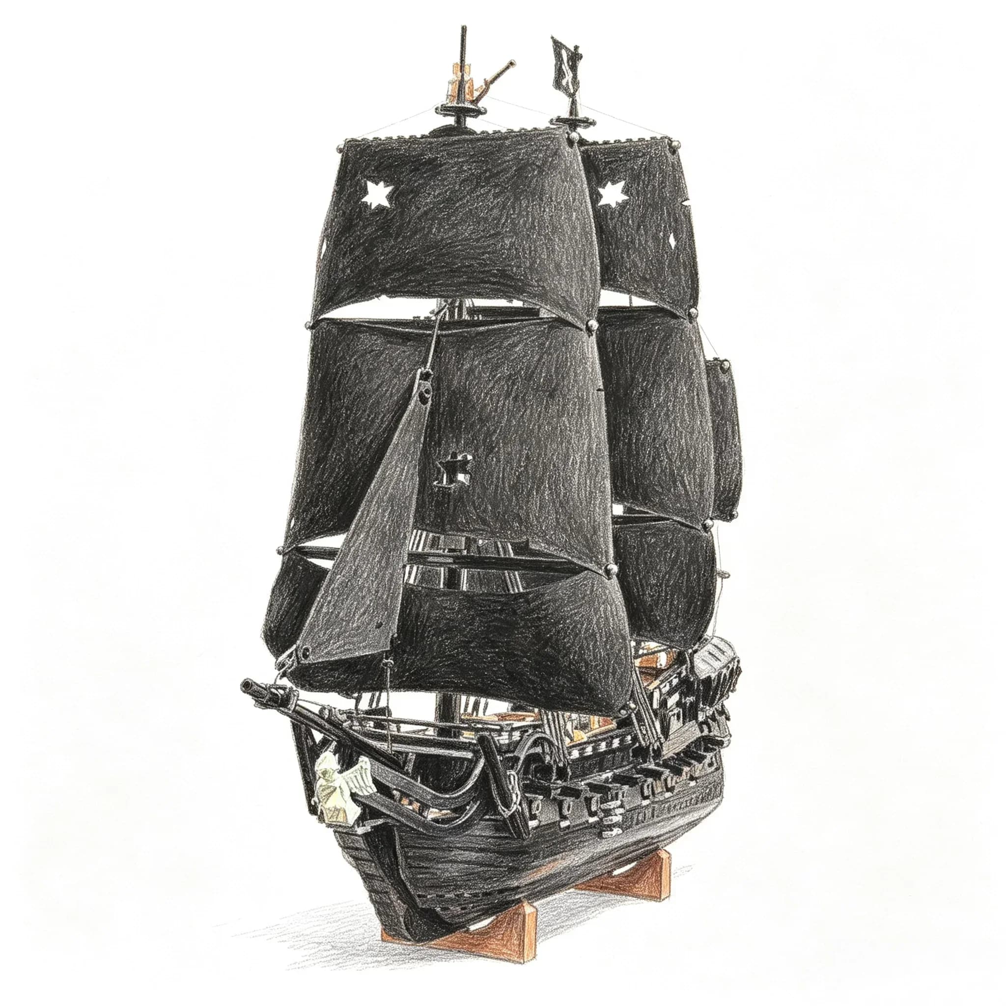 Hot sale 2862 pieces, skull assembly toy, pirate ship building block set, includes 9 mini figures, model building block gift