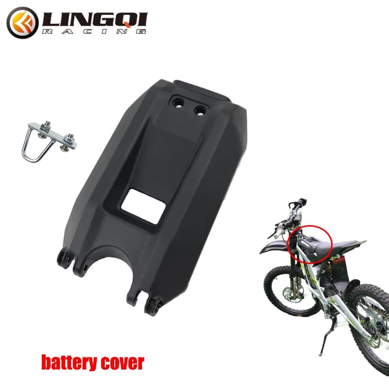 LingQi Electric Pit Dirt Bike Parti in plastica Copertura del vano di protezione della batteria per moto fuoristrada Light Bee XS