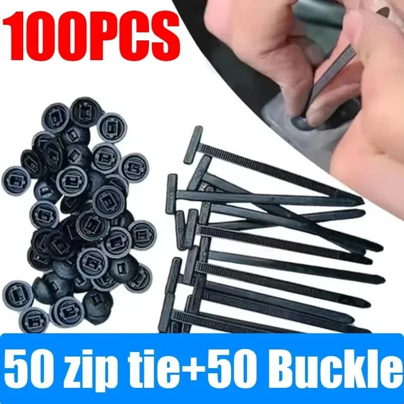 Fascetta per cavi in nylon per auto, clip per fibbia, parafango, pannello per bagagliaio, protezione del motore, set di cinghie di fissaggio sottoscocca, parte di riparazione automatica universale