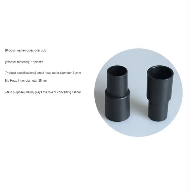 A65T Long Flat Crevice Nozzle 32mm/35mm Adapter Hose Set, Flexible Suction Head Tool for Vacuum Cleaner Car Keyboard