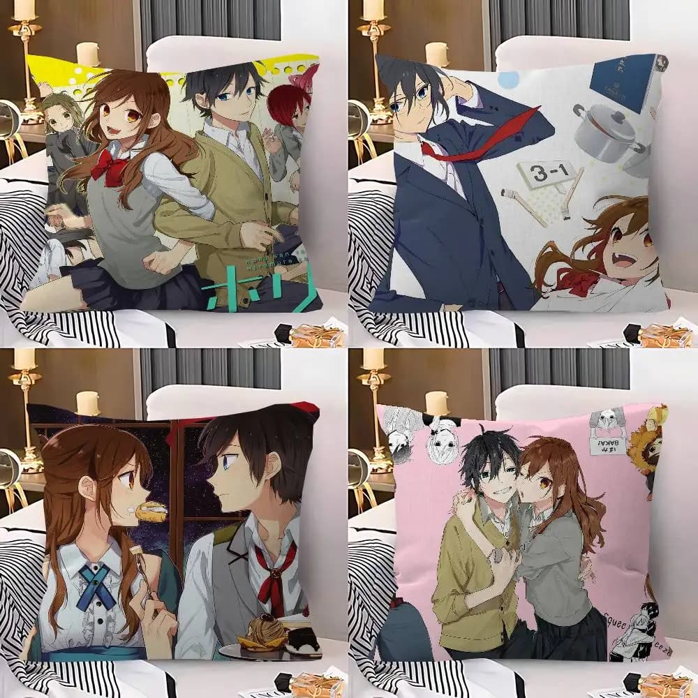 Horimiya Anime Cushion Cover Pillow Cover Decor Pillowcase Printed Cushion Case for Couch