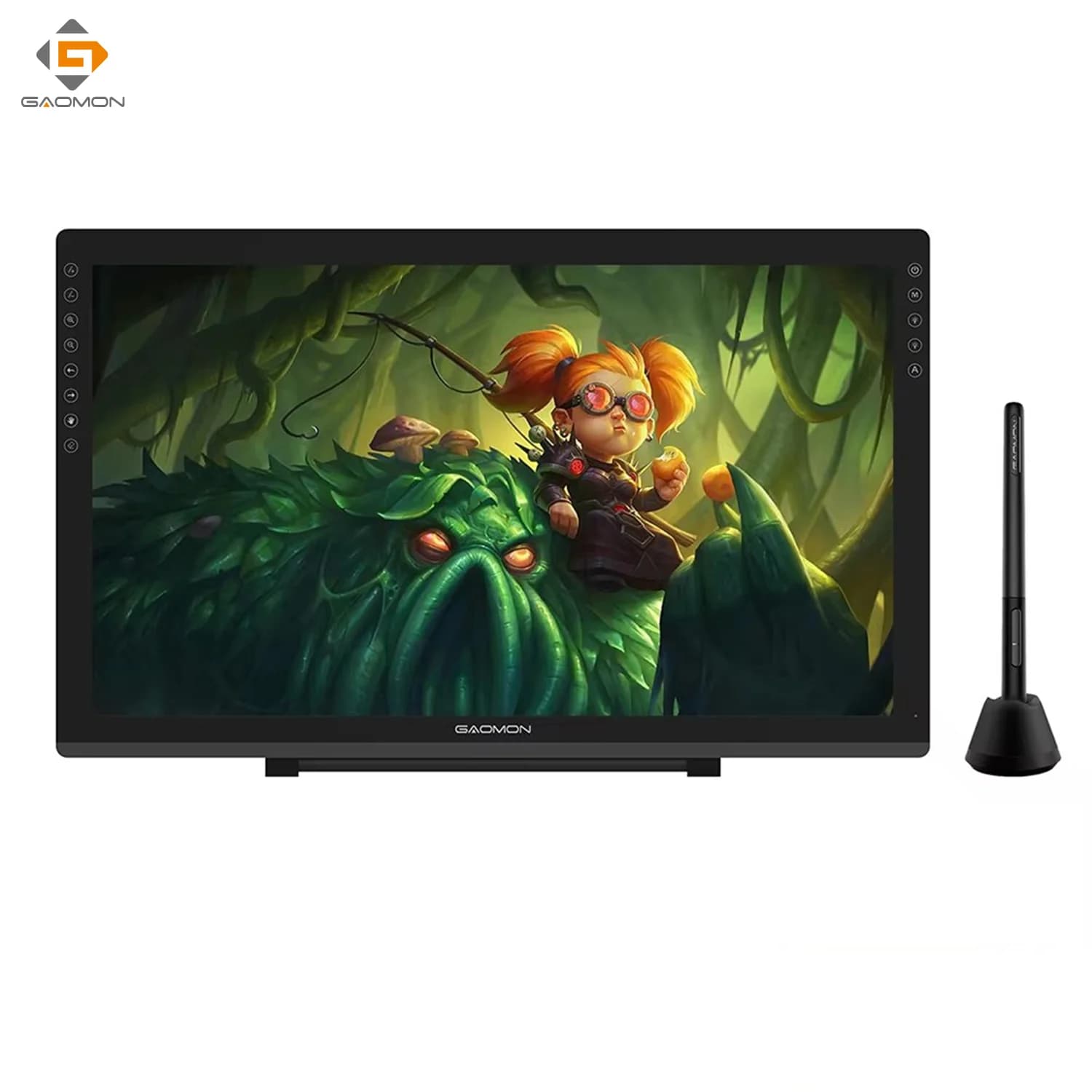 Gaomon PD2200 Tavoletta grafica da 21,5 pollici Display antiriflesso con plastificazione completa con 8 tasti touch Supporto ±60 ° Funzione di inclinazione